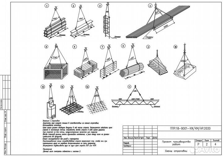 Разработка ппр, ппр пс (ппрк), ТК, под