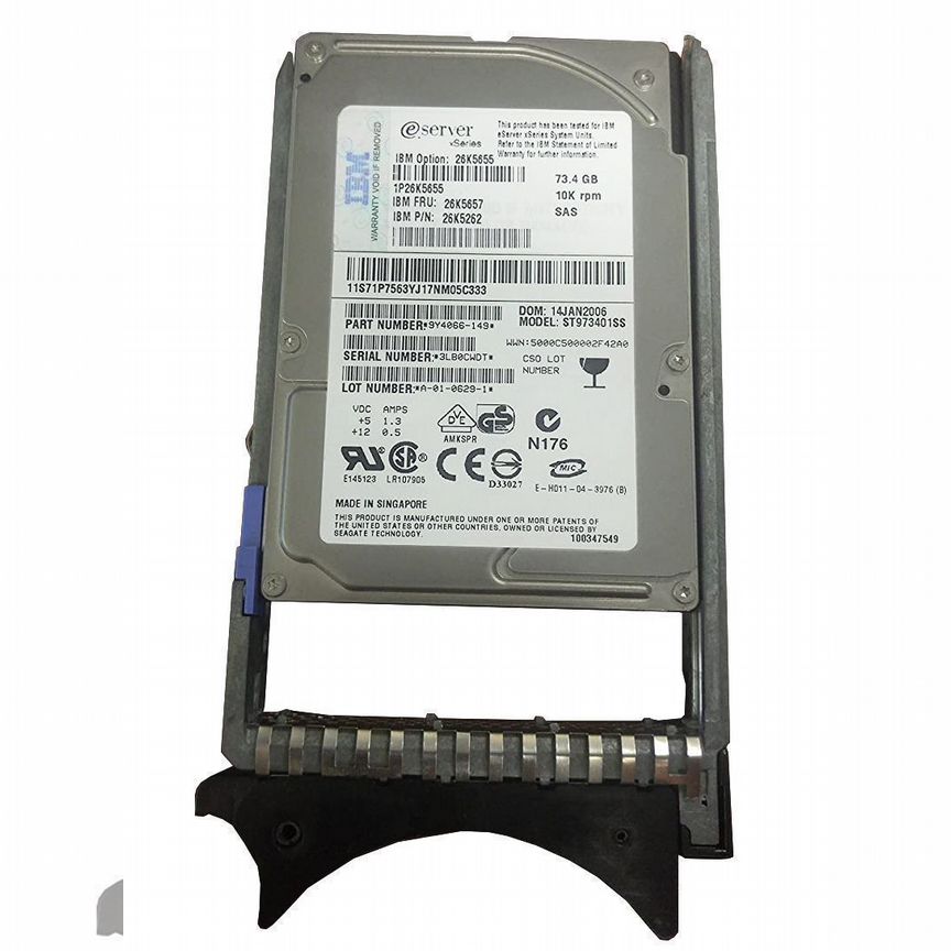 [ST973401SS] Жесткий Диск Ibm 73gb 26k5657 Sas 2.5 St973401ss