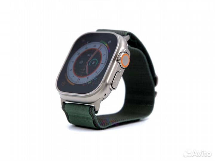 Watch Ultra 49 мм Titanium Case with Green Alpine