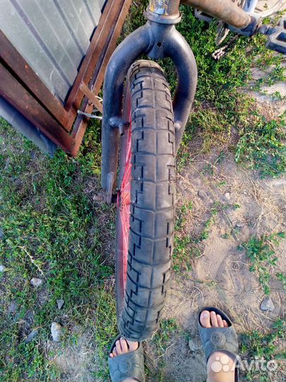 BMX не крашеный без заднего колеса