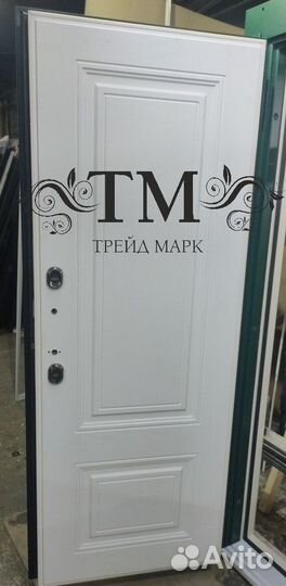 Дверь входная металлическая в коттедж двупольная