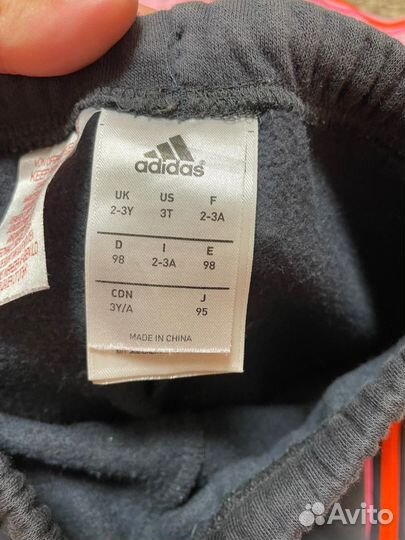 Спортивный костюм для девочки 98 adidas на флисе