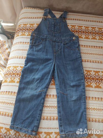 Полукомбинезон джинсовый 18-24 мес