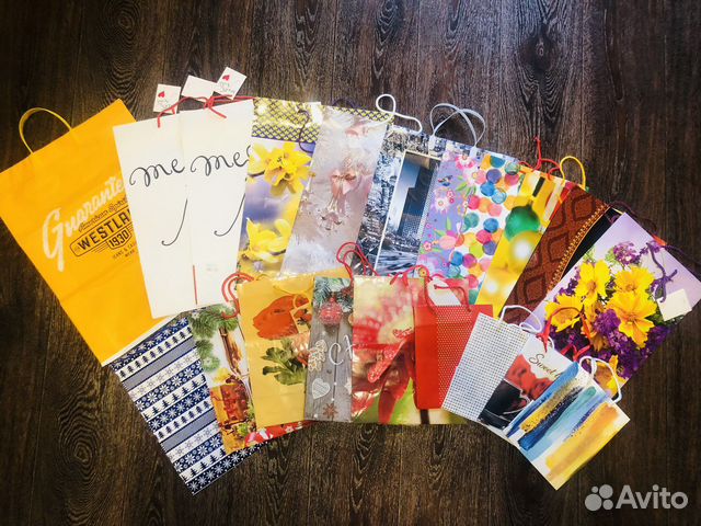 Подарочные пакеты бумажные