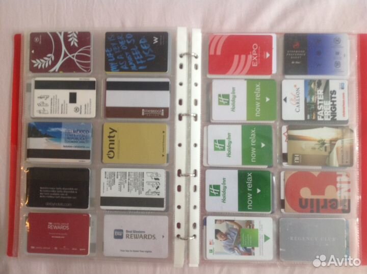 Гостиничные ключи, карточки из отелей в коллекцию