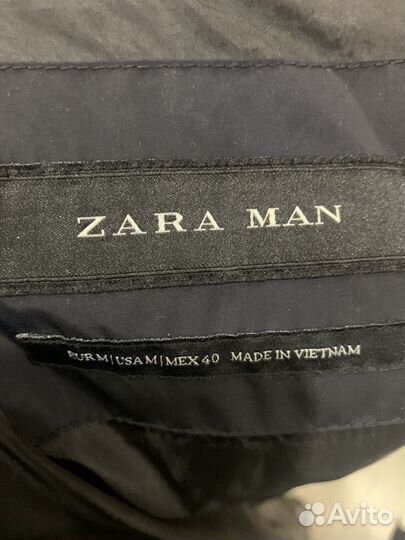 Пуховик zara мужской m