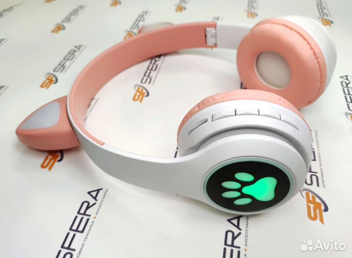 Беспроводные наушники кошачьи ушки