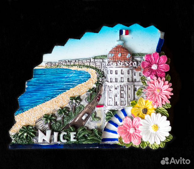 Италия Франция Монако Канны магнит на холодильник