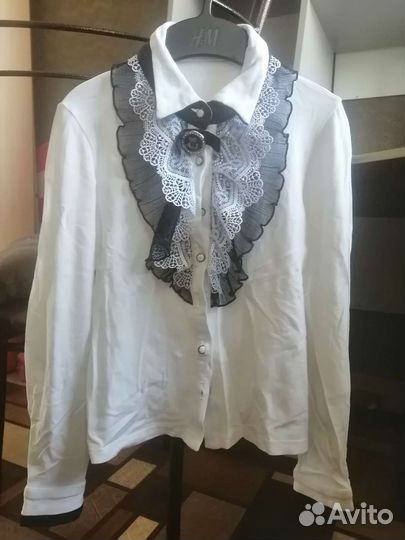 Школьные блузки для девочки на рост 128 134