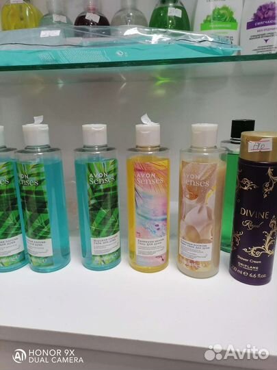 Гель для душа, гель после бритья Эйвон, Орифлейм