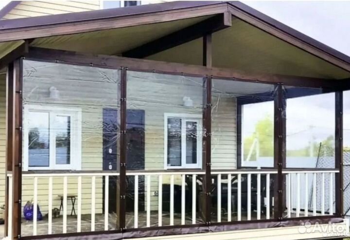 Мягкие окна шторы для беседок