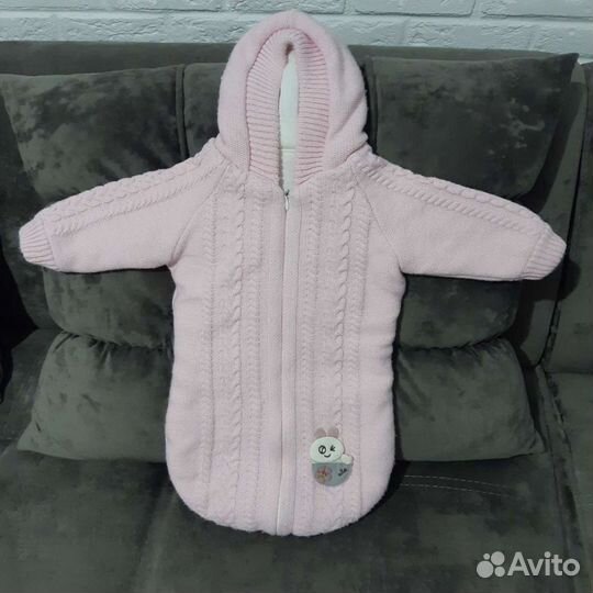 Конверт на выписку, поддева для новорожденного