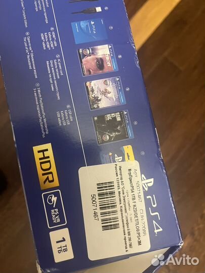 Sony PS4 slim 1tb + игры