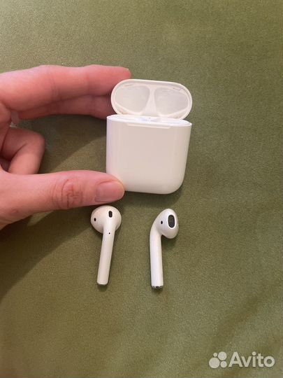 Наушники apple airpods 1 + запасной кейс