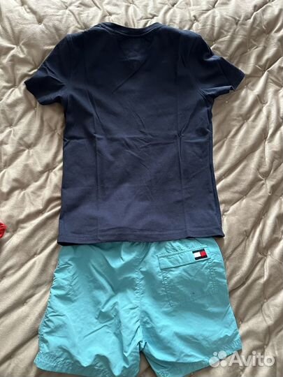 Tommy hilfiger 140, плавательные шорты и футболка