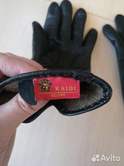 Перчатки кожаные