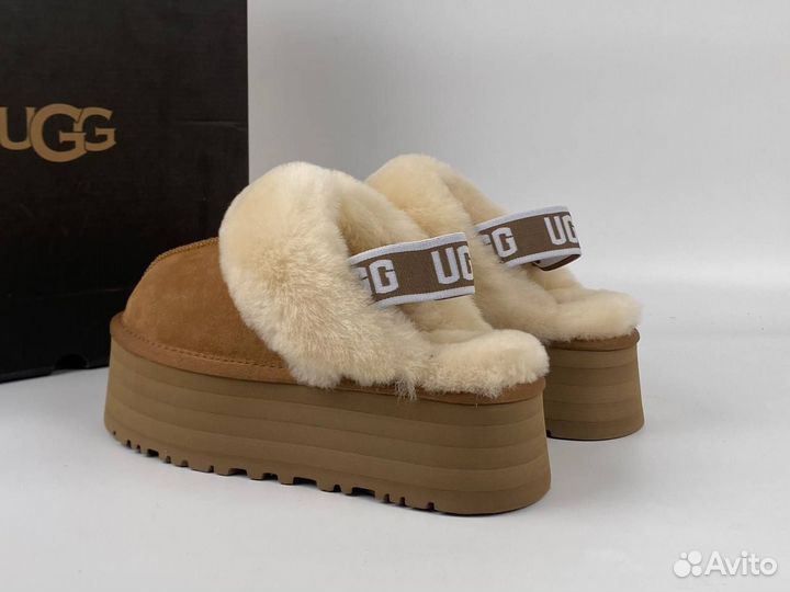 Ugg Funkette Suede Platform Chestnut