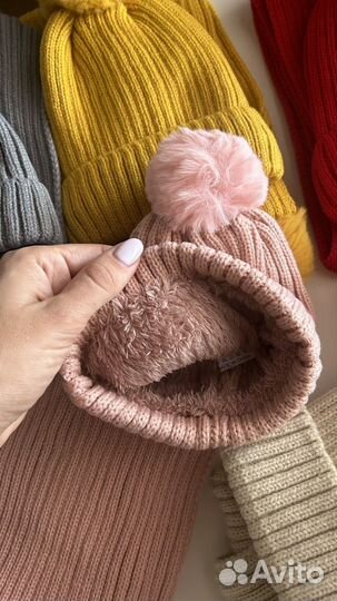 Комплект шапка и шарф