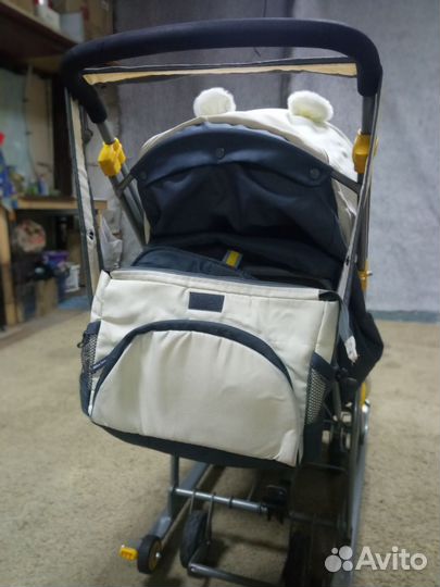 Детские санки коляска ника