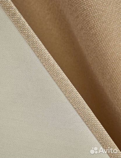 Комплект штор рогожка 300*270 темно-бежевый