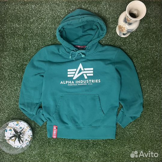 Худи Alpha industries (stone nike adidas fred)