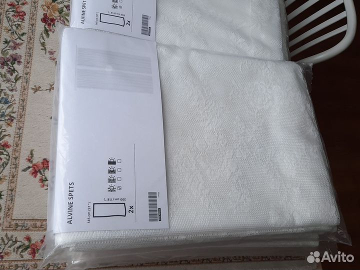Тюль Альвине IKEA в упаковке