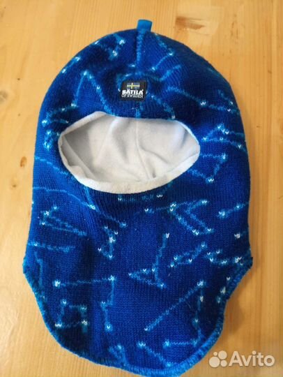Шапка шлем для мальчика 46 зимний