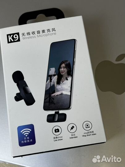 Беспроводной петличный микрофон для айфона