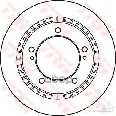 Диск торм передн df6023 TRW