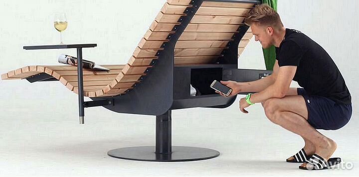 Шезлонг пляжный