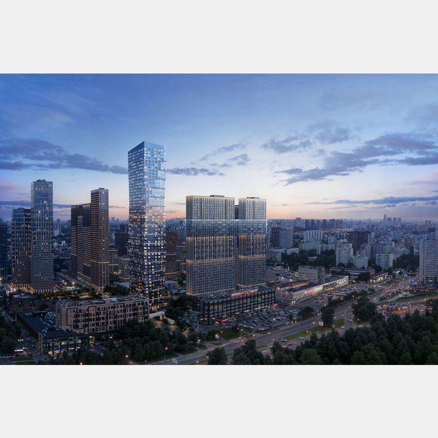 2-к. квартира, 55,1 м², 19/51 эт.