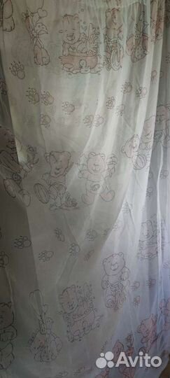 Комплект шторы и тюль для детской комнаты
