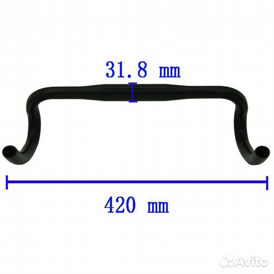 Рули для велосипеда 31.8 мм x 420 мм 380 г 6061