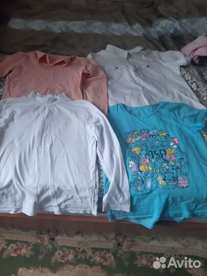 Вещи пакетом на девочку7-8 лет