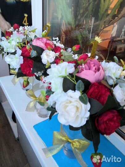 Свадебный декор,украшение стола (цветы,оформление)