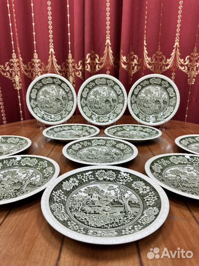 Пирожковые тарелки зеленые Villeroy Boch Rusticana