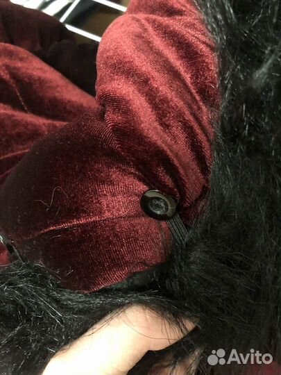 Куртка пуховик бархатная Killstar