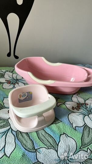Ванночка для купания + стульчик для купания