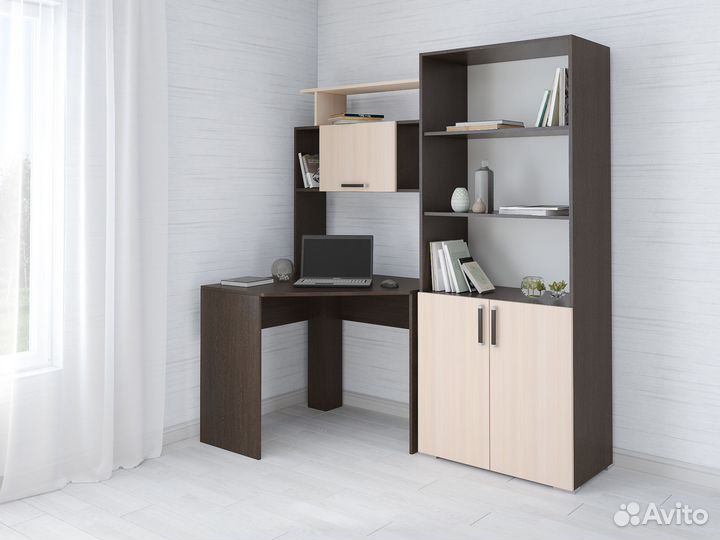 Стол компьютерный со стеллажом