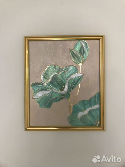 Картина Бирюзовый Лотос