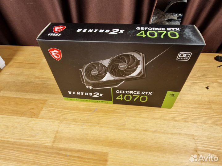 Видеокарта MSI GeForce RTX 4070 ventus 2X