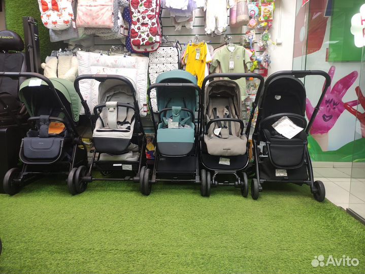 Прогулочные коляски с реверсивным блоком