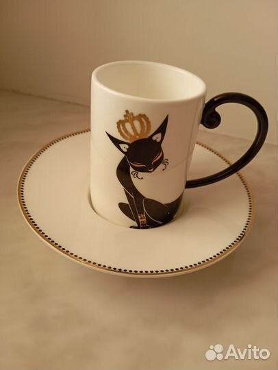 Чашка с блюдцем кофейная