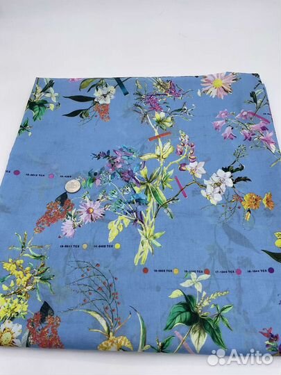 Отрезы тканей сорочечные и х/б разные #6