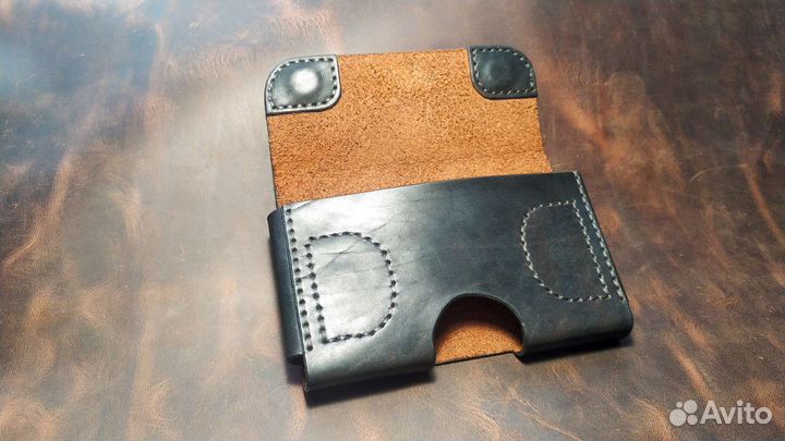 Чехол для телефона на пояс натуральная кожа
