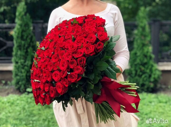 Высокие розы Доставка цветов