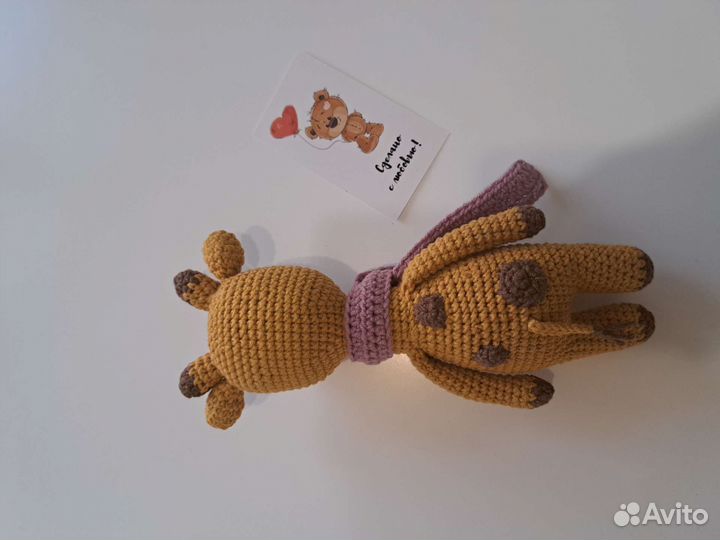Жираф вязаные игрушки