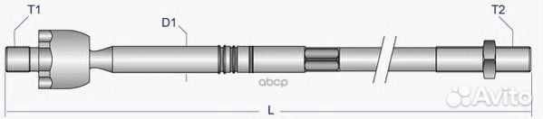 Тяга рулевая voax1867 Moog