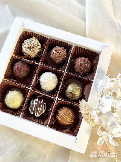 Конфеты ручной работы /шоколад/сырные трюфели