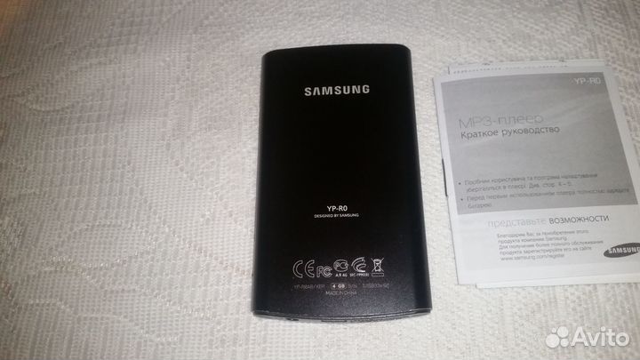 Mp3 плеер Samsung YP-R0 4gb + microSD 16gb